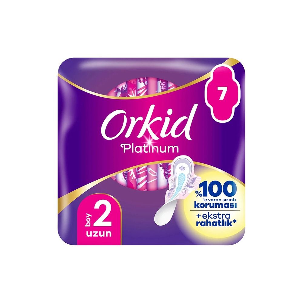 Orkid Platinum Ultra Hijyenik Ped Uzun 7’li Orkid Platinum Ultra Hijyenik Ped Uzun 7’li