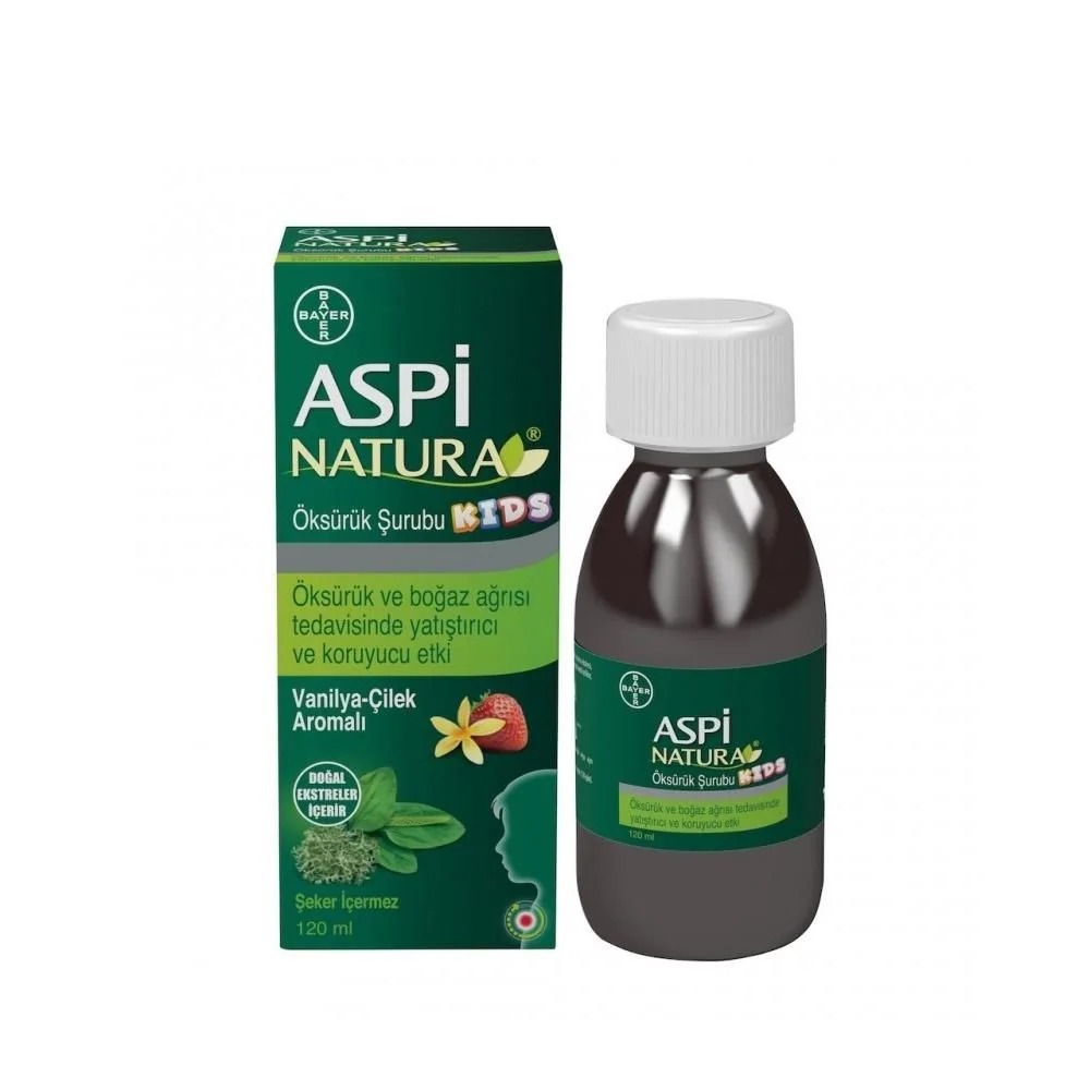 Aspinatura Kids Öksürük Şurubu Vanilya ve Çilek 120 ml Aspinatura Kids Öksürük Şurubu Vanilya ve Çilek 120 ml