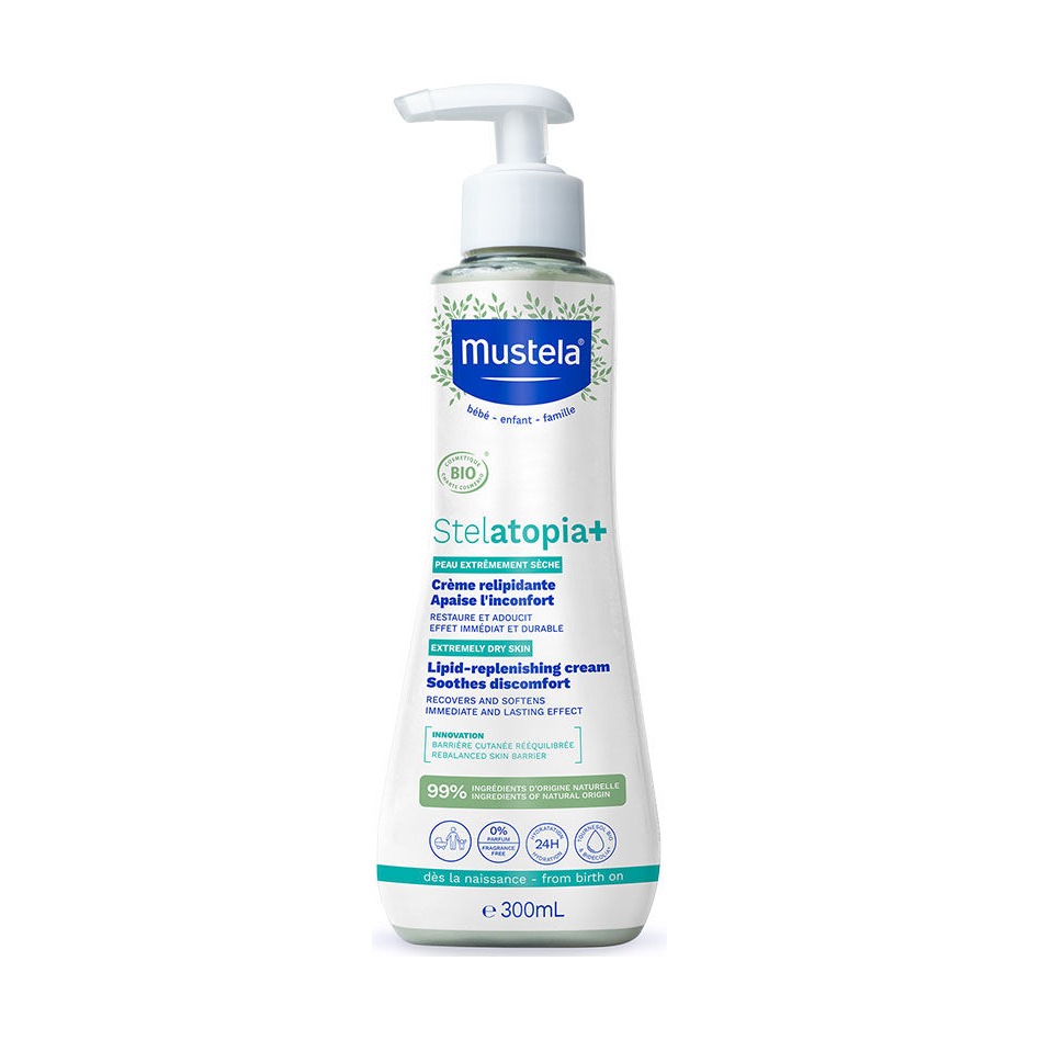 Mustela Stelatopia Lipit Yenileyici Krem Pompalı Şişe 300 ml Mustela Stelatopia Lipit Yenileyici Krem Pompalı Şişe 300 ml