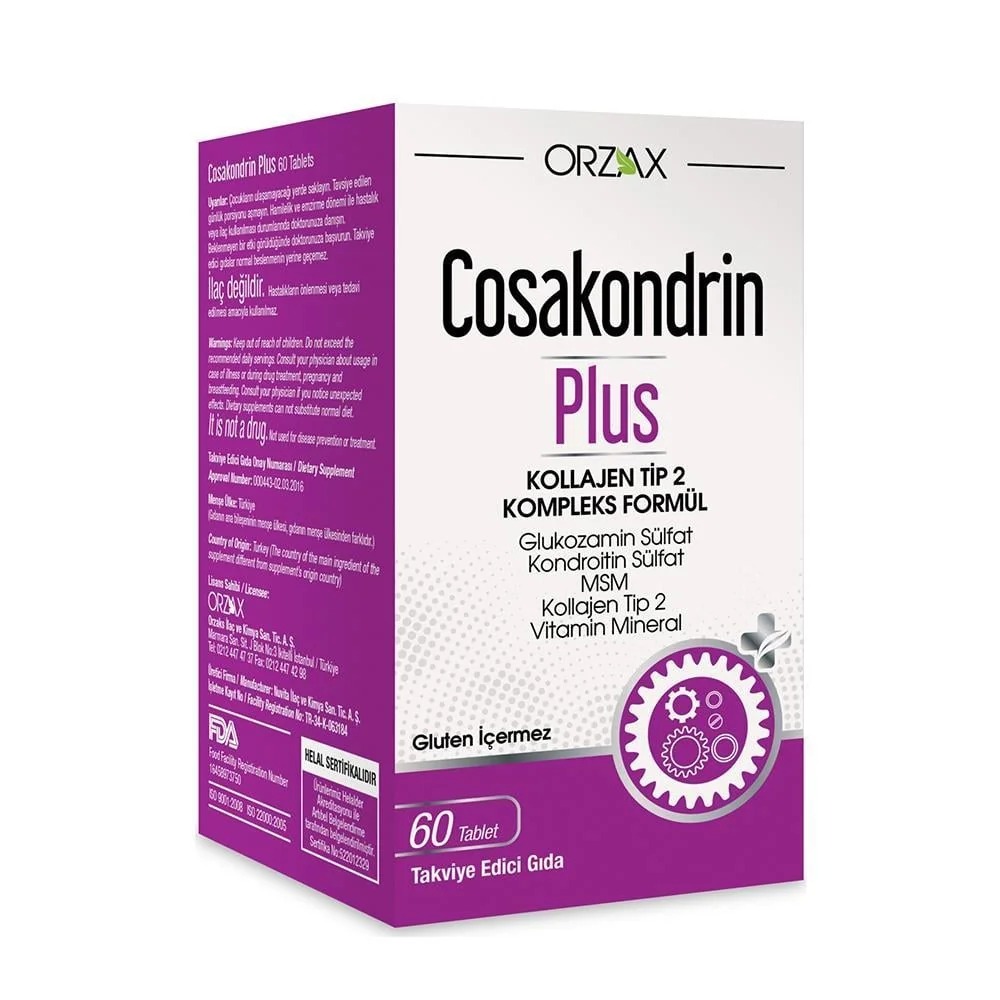 Orzax Cosakondrin Plus 60 Tablet Orzax Cosakondrin Plus 60 Tablet
