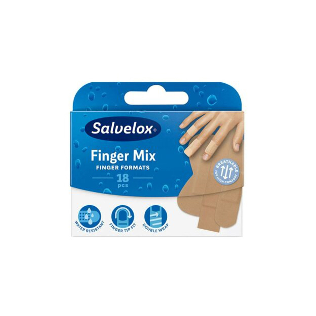 Salvelox Yara Bandı Finger 18'li Salvelox Yara Bandı Finger 18'li