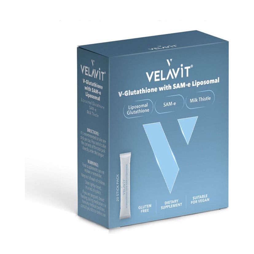 Velavit V-Glutathione With Sam-E Liposomal 30 Stick Velavit V-Glutathione With Sam-E Liposomal 30 Stick