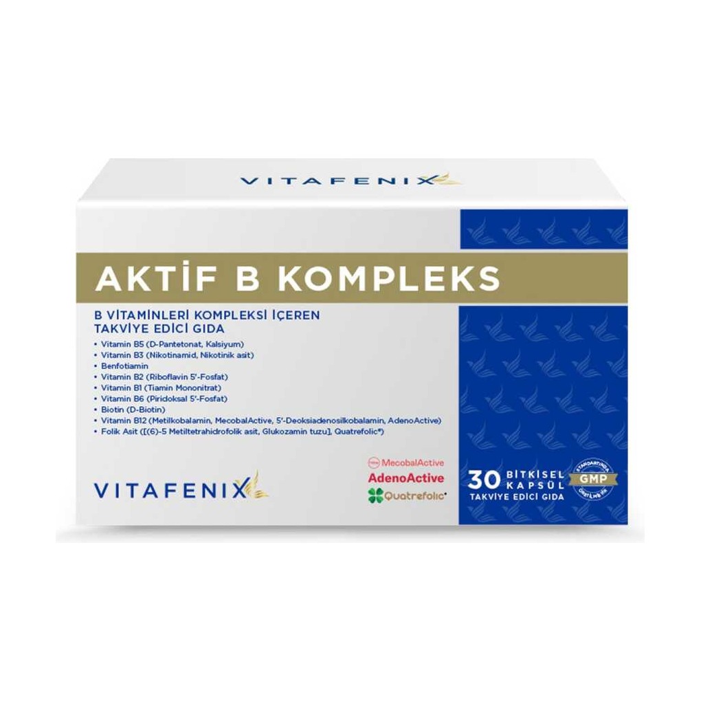 Vitafenix Aktif B Kompleks 30 Bitkisel Kapsül Vitafenix Aktif B Kompleks 30 Bitkisel Kapsül
