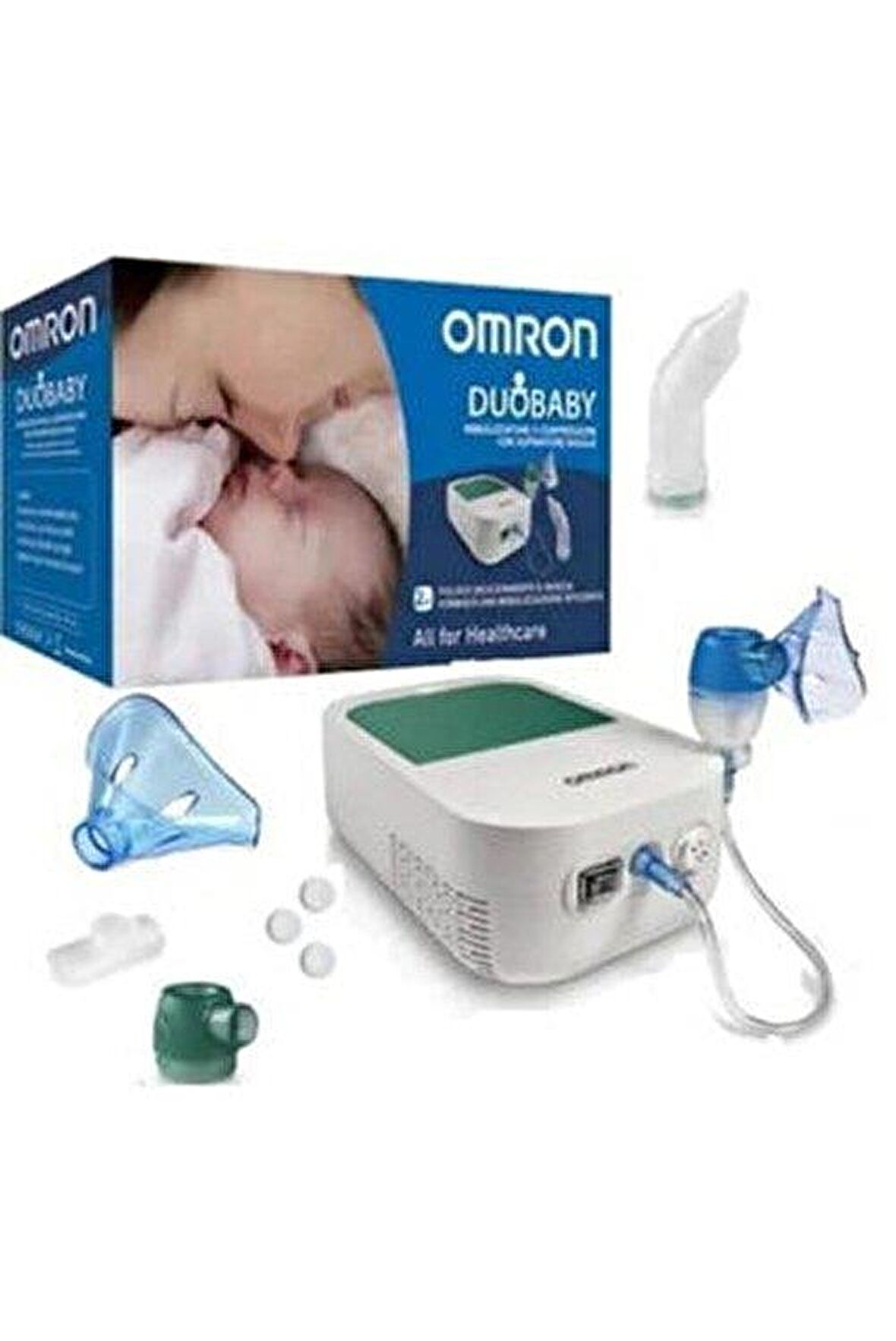 4015672110342.jpg Omron Duobaby Nazal Aspiratörlü Kompresörlü Nebulizatör - Görsel 1