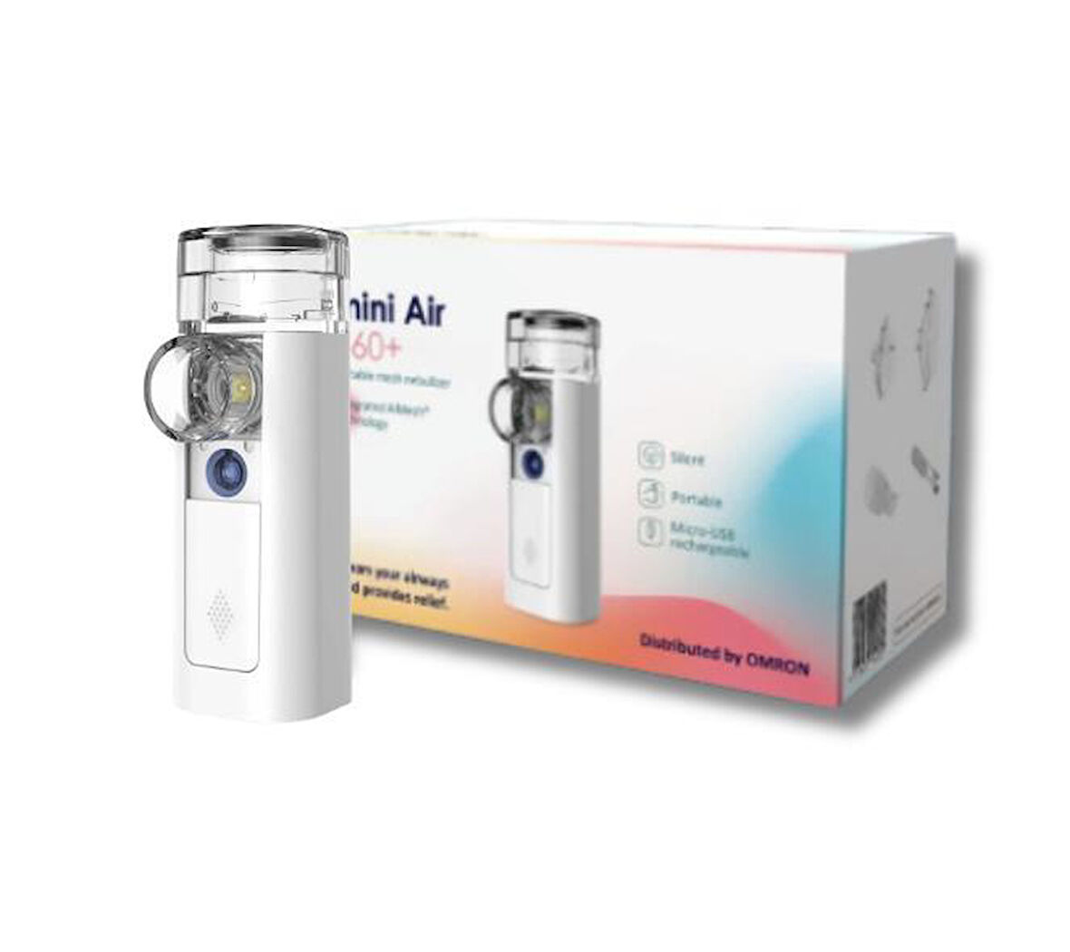 4015672114135.jpg Omron Mini Air 360+ Taşınabilir Nebulizatör - Görsel 1