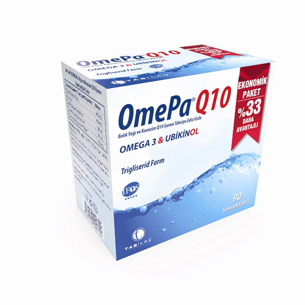 Omepa-Q10 Omega 3 Ubiquinol 90 Kapsül