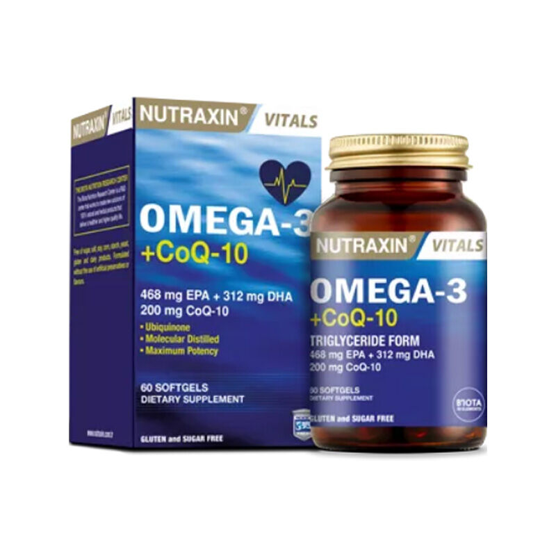 8680512614296.jpg Nutraxin Omega-3+CoQ-10 60g - Görsel 1