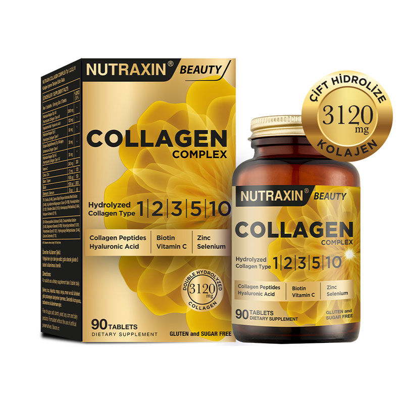 8680512634706.jpg Nutraxin Beauty Collagen Complex 90 Tablet - Görsel 1