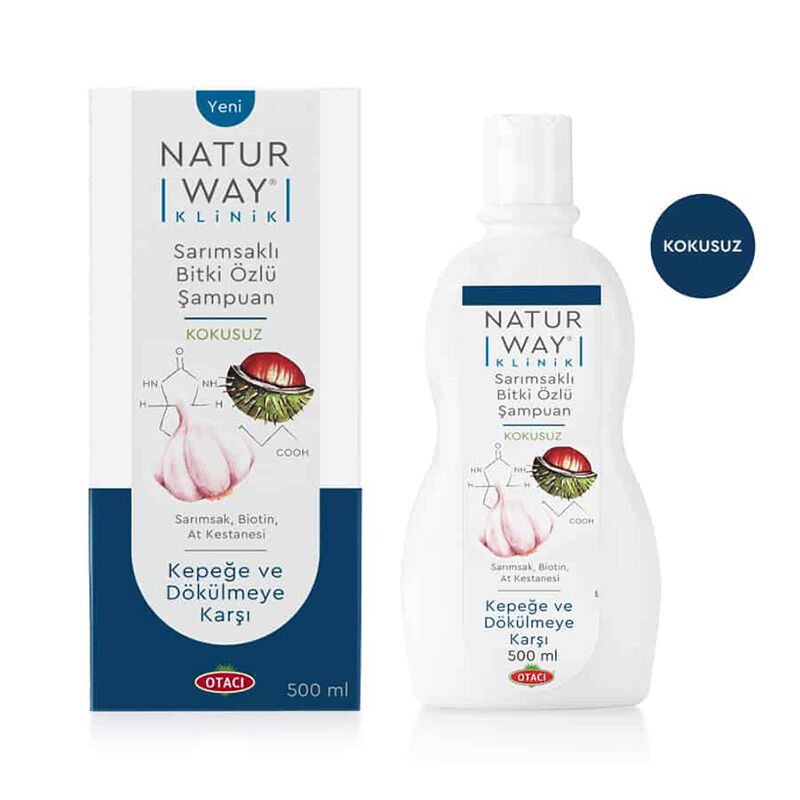 8699512011868.jpg Otacı Naturway Klinik Extra Sarımsaklı Bitki Özlü Şampuan 500 ml - Görsel 1