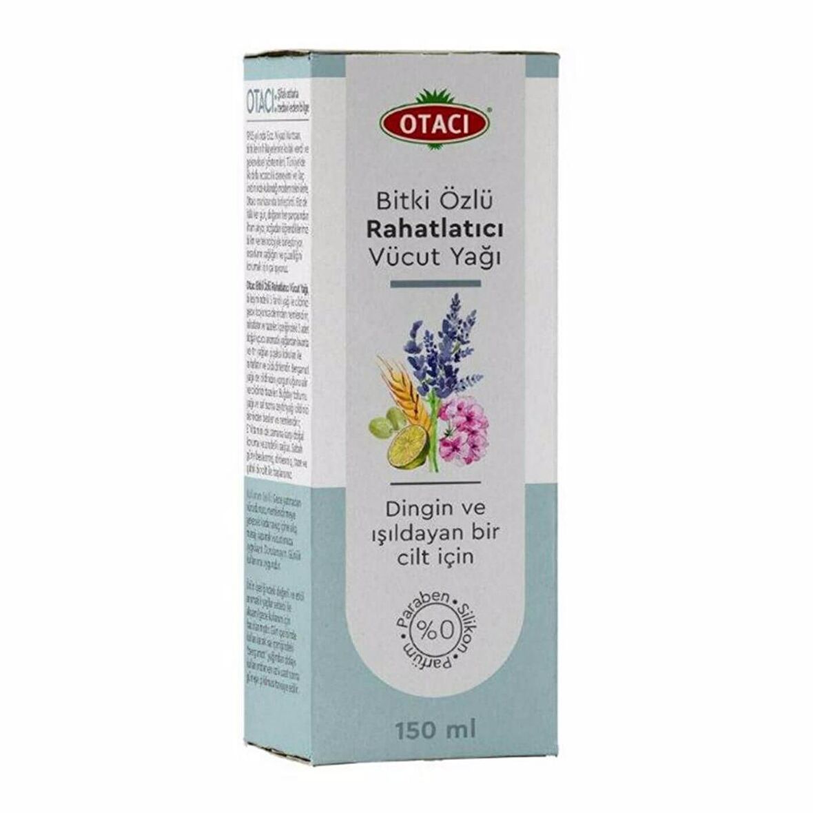 8699512110325.jpg Otacı Bitki Özlü Vücut Yağı Rahatlatıcı Dingin Işıldayan Cilt 150 ml - Görsel 1