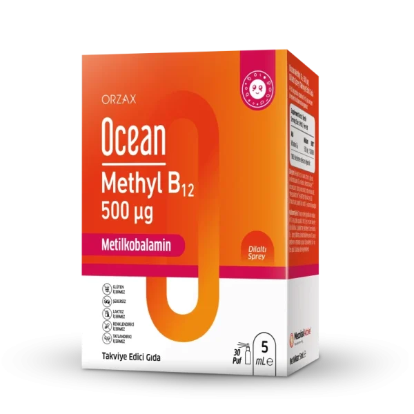 Orzax Ocean Methyl B12 Dilaltı Sprey 5 ml - 30 Doz