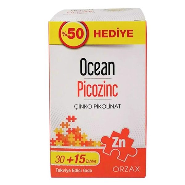 Orzax Ocean Picozinc Takviye Edici Gıda 30-15 Tablet