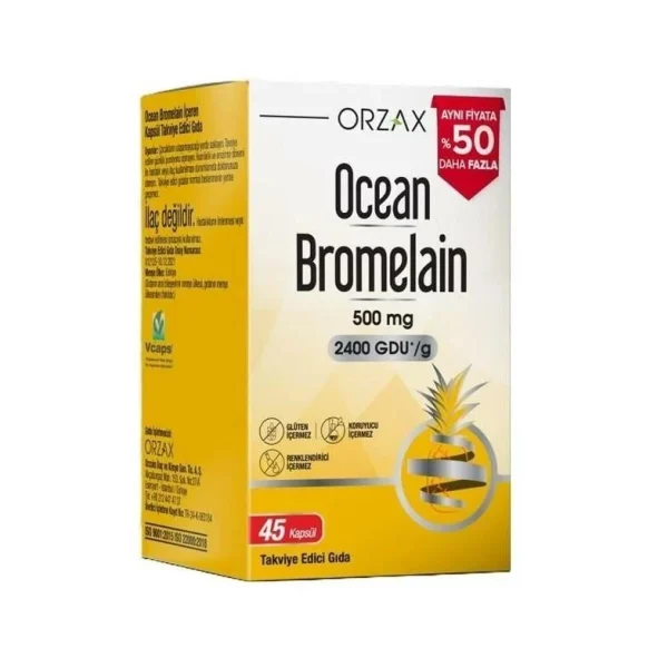Ocean Bromelain %50 Daha Fazla 45 Kapsül