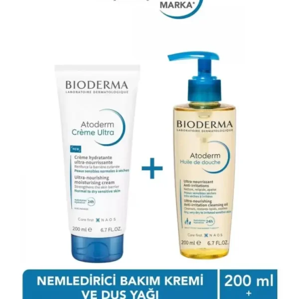 Bioderma Atoderm Cream Ultra 200 ml+ Bioderma Atoderm Huile 200 ml