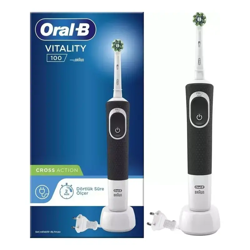 4210201426981 Oral-b D100 Vitality Cross Action Şarjlı Diş Fırçası - Görsel 1