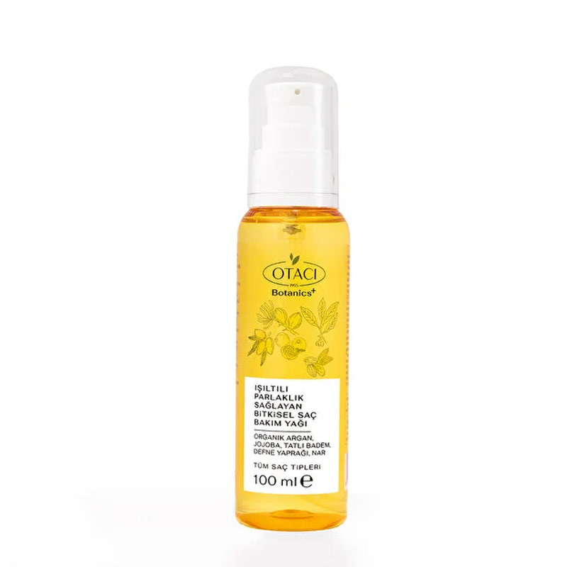 8699512012162 Otacı Işıltılı Parlaklık Sağlayan Bitkisel Saç Bakım Yağı 100 ml - Görsel 1