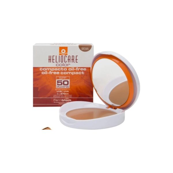 Heliocare Color SPF 50 Oil Free Compact 10 gr – Brown