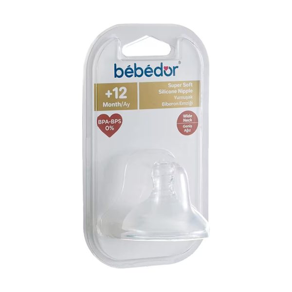 Bebedor Silikon Yumuşak Biberon Emziği 12+ Geniş Ağız 333