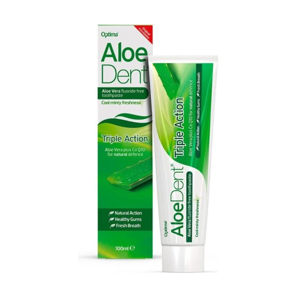 AloeDent Aloe Veralı Florürsüz 3 Etkili Diş Macunu 100ml