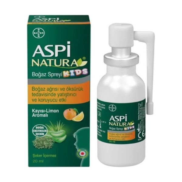 Aspinatura Kids Kayısı ve Limon Boğaz Spreyi 20 ml