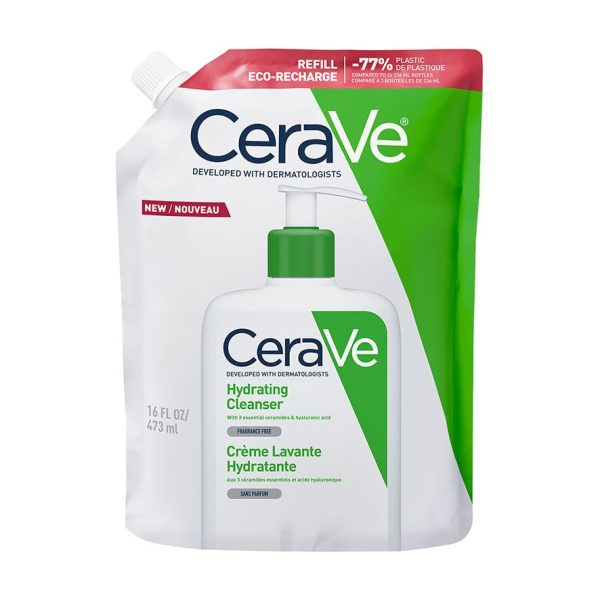 Cerave Hydrating Cleanser Normal ve Kuru Ciltlere Özel Yüz ve Vücut Nemlendirici Temizleyici Refill Dökme Poşet 473 ml