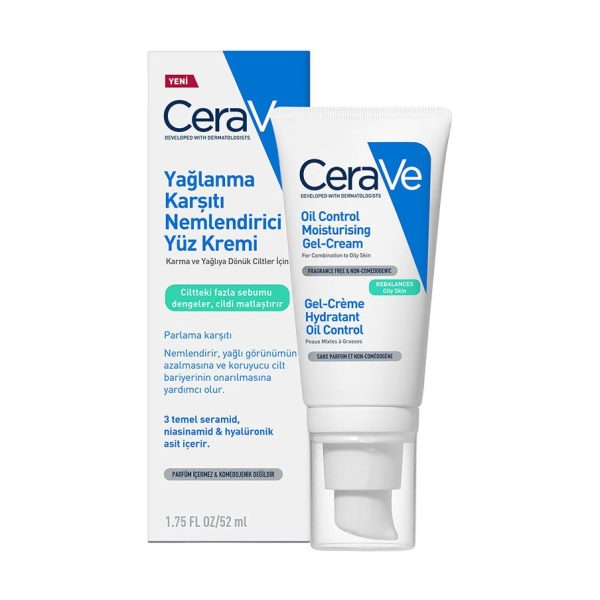 Cerave Yağlanma Karşıtı Nemlendirici Yüz Kremi 52 ml