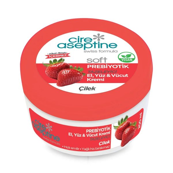 Cire Aseptine Soft Çilek Özlü Nemlendiricili Prebiyotik Krem 200 ml