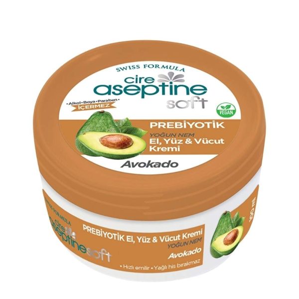 Cire Aseptine Soft Prebiyotik Avokado El Yüz ve Vücut Kremi 100 ml