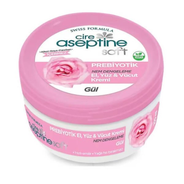 Cire Aseptine Soft Prebiyotik Gül El Yüz ve Vücut Kremi 100 ml