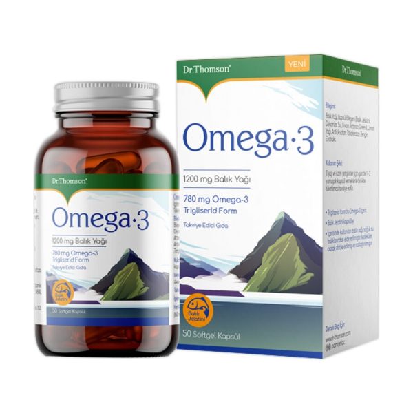 Dr. Thomson Omega-3 İçeren Kapsül Takviye Edici Gıda 50 Softgel Kapsül