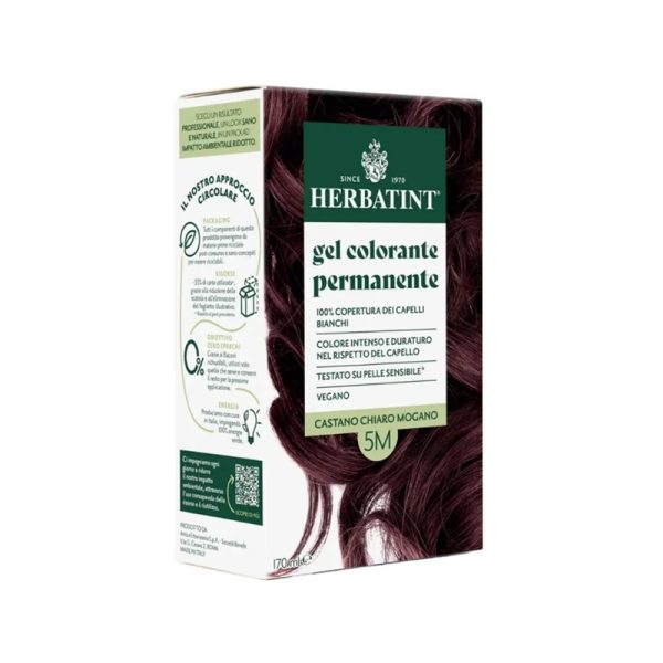 Herbatint Bitkisel Özlü Kalıcı Saç Boyası Açık Akaju Kestane Chatain Clair Acajou 5M 170 ml