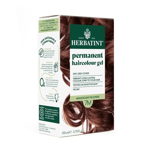 Herbatint Bitkisel Özlü Kalıcı Saç Boyası Akaju Kumral Mahogany Blonde 7M 170 ml