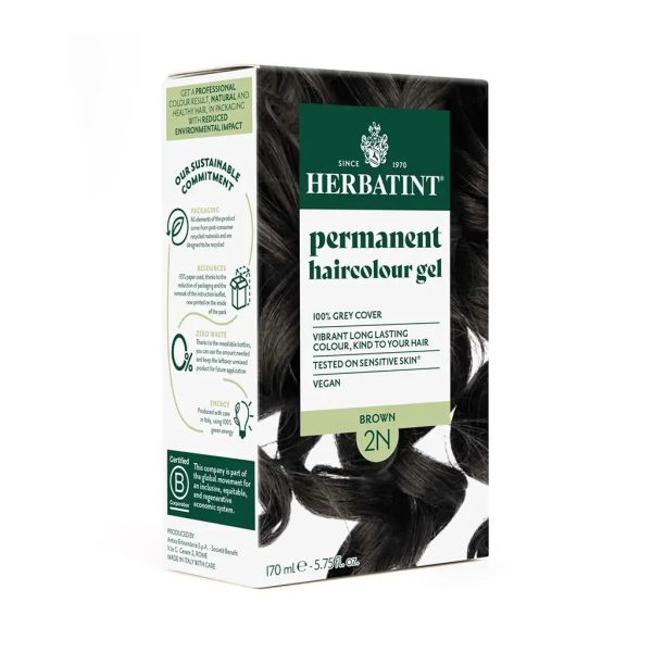 Herbatint Bitkisel Özlü Kalıcı Saç Boyası Doğal Kahverengi Brown 2N 170 ml