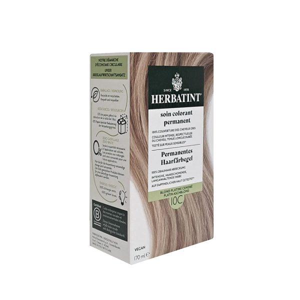 Herbatint Bitkisel Özlü Kalıcı Saç Boyası İsveç Sarısı Swedish Blonde 10C 170 ml