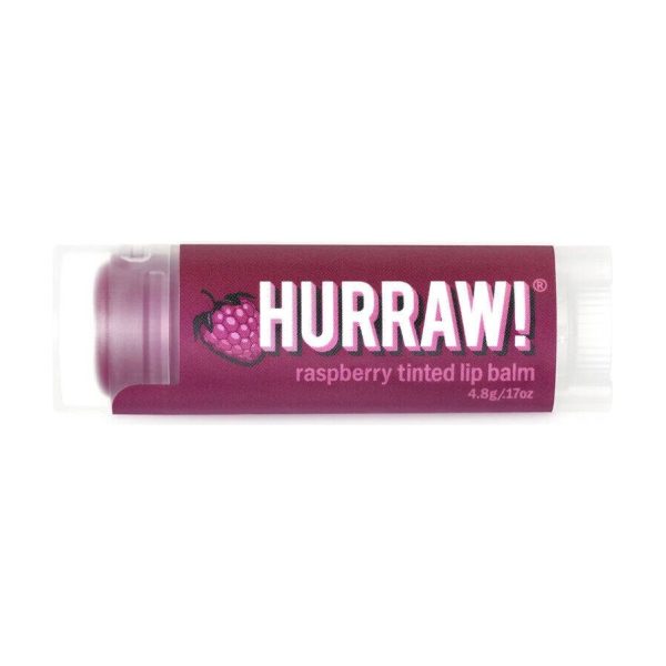 Hurraw Raspberry Tinted Lip Balm - Ahududu 4.8 Gr