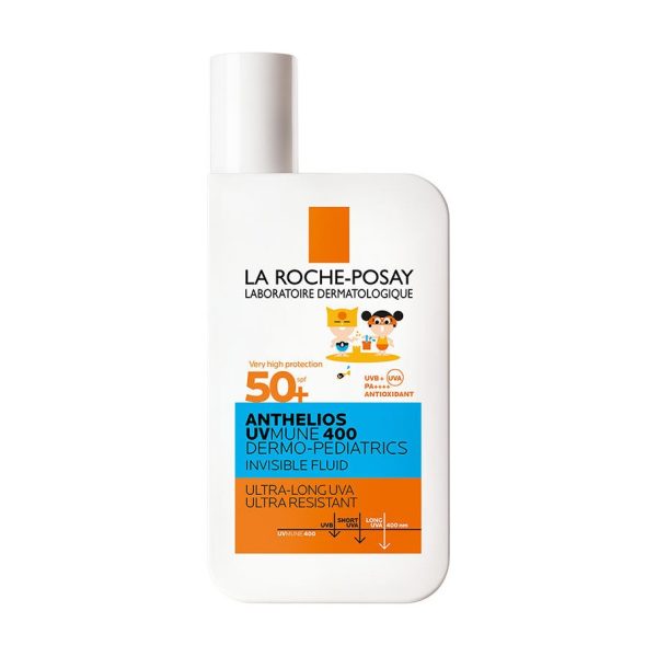 La Roche Posay Anthelios Dermo Pediatric Invisible Fluid SPF50+ Çok Hassas Ciltler Ve Çocuklar İçin Yüz Güneş Kremi 50 ml
