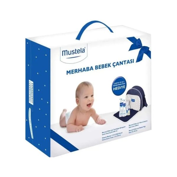 Mustela Merhaba Bebek Seti - Şampuan 500 ml + Pişik Kremi 100 ml + Losyon 300 ml + Krem 40 ml