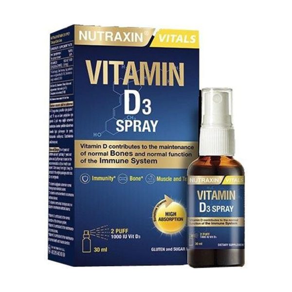 Nutraxin D3 Vitamin Sprey - Gıda Takviyesi 30 ml