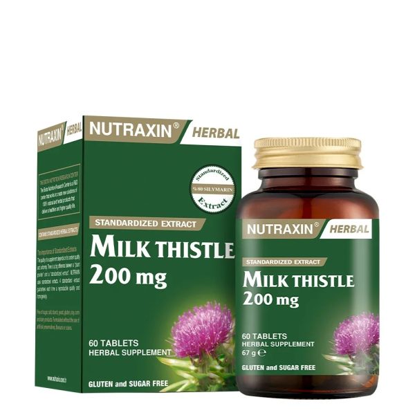 Nutraxin Herbal Milk Thistle 200mg 60 Kapsül