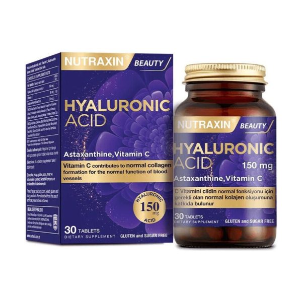 Nutraxin Hyaluronik Asit Takviye Edici Gıda 30 Tablet