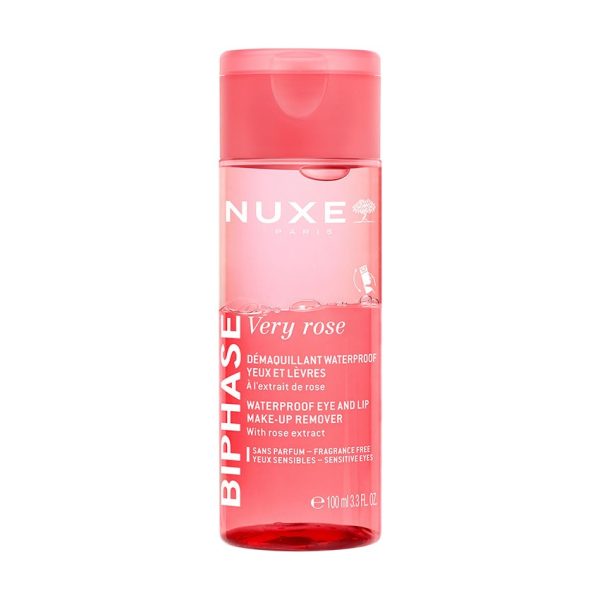 Nuxe Very Rose Biphase Waterproof Eye And Lip Make-Up Remover 100 ml