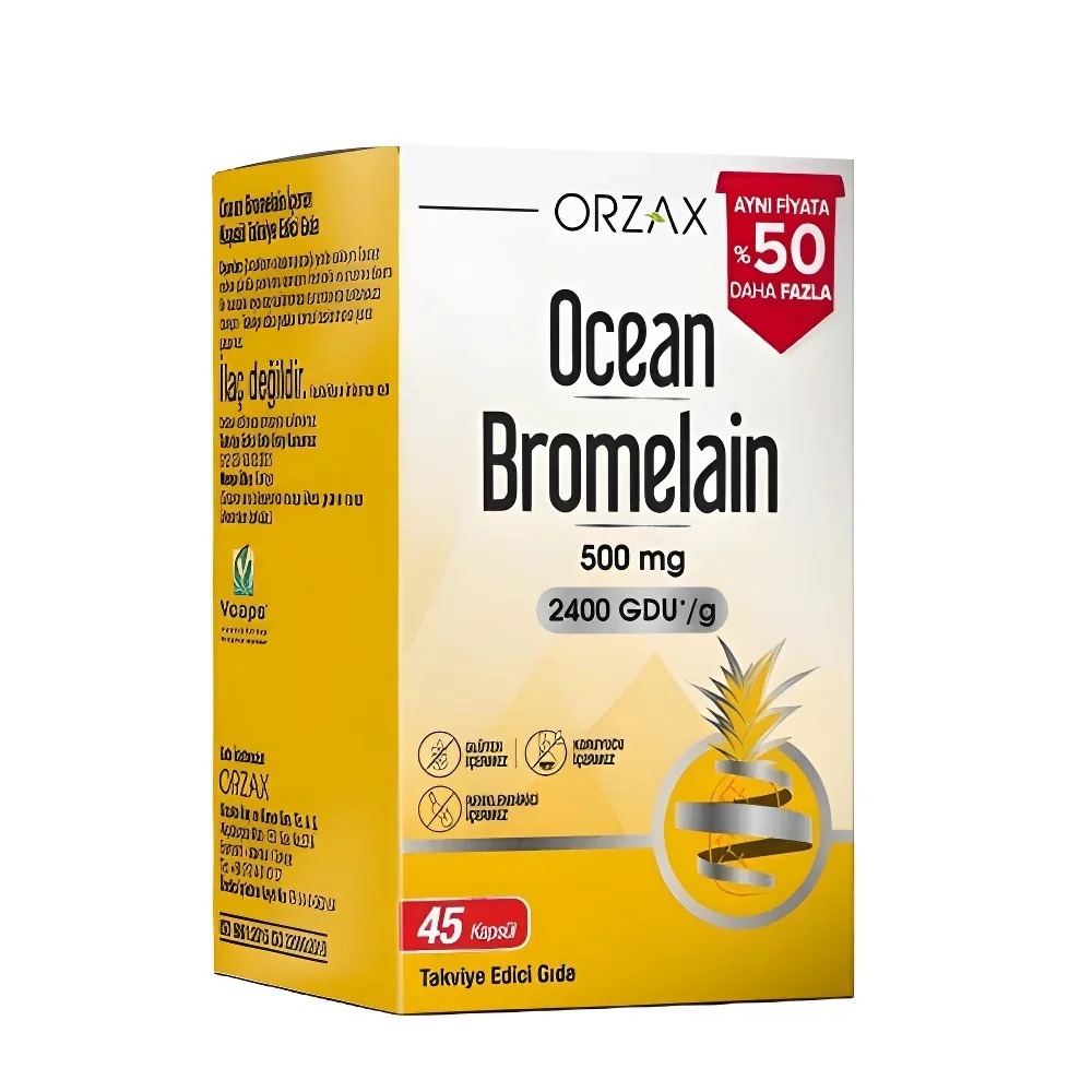 Ocean Bromelain %50 Daha Fazla 45 Kapsül