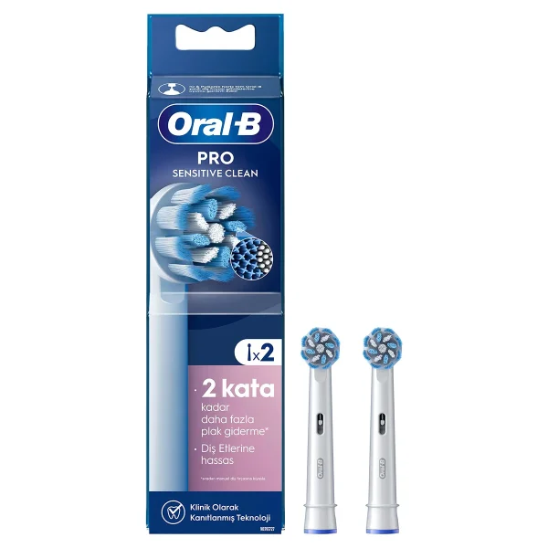 Oral-B Pro Sensitive Clean Şarjlı Diş Fırçası Yedek Başlık 2'li