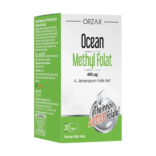 Orzax Ocean Methyl Folat 30 Tablet