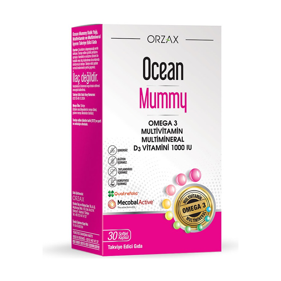 Orzax Ocean Mummy 30 Softjel Kapsül