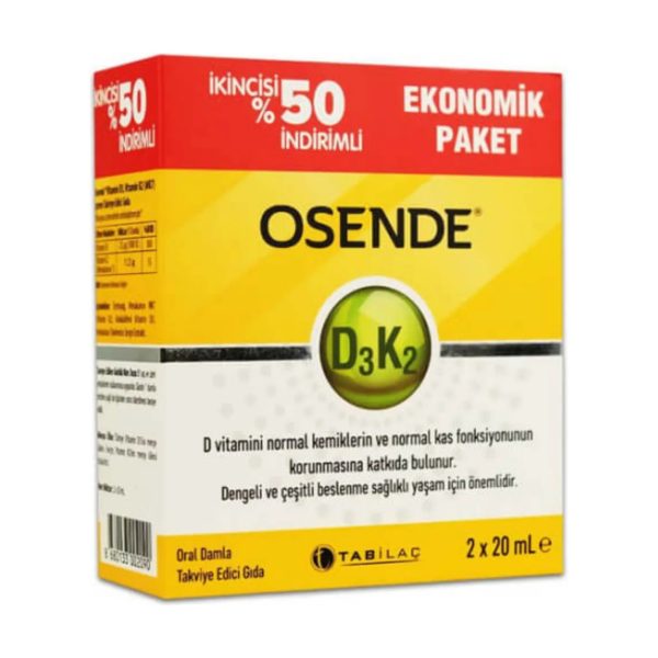 Osende D3K2 Damla 20 ml - İkincisi İndirimli