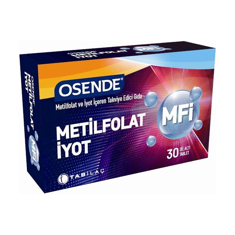 Osende MFI Metilfolat İyot 30 Tablet