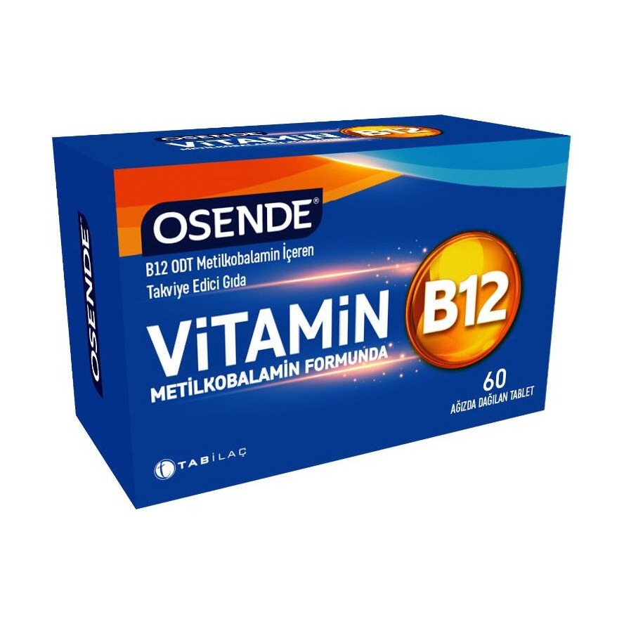 Osende Vitamin B12 60 Ağızda Dağılan Tablet