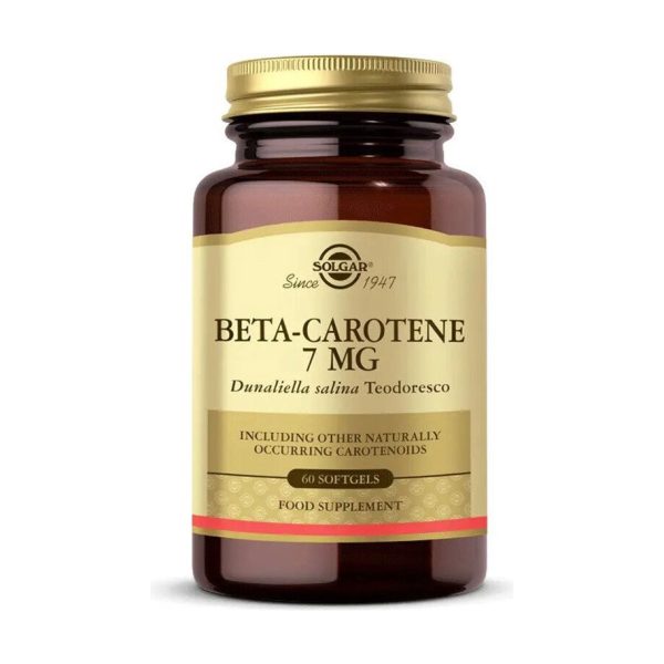 Solgar Beta Carotene 7 mg 60 Kapsül