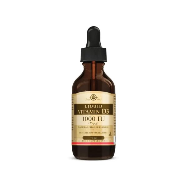 Solgar Sıvı Vitamin D3 1000 IU Takviye Edici Gıda 59 ml